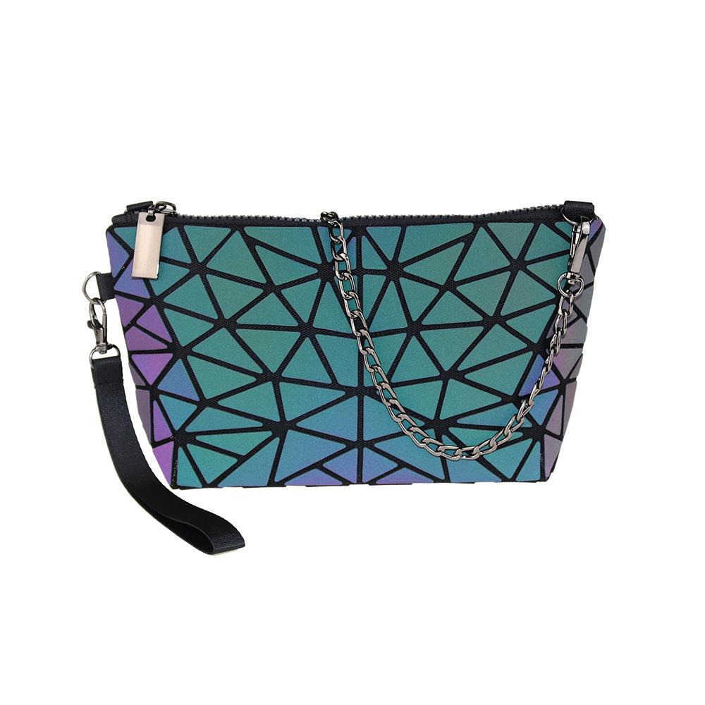 Геометрическая сумка-бриллиант Женская мини-геометрическая сумка-мессенджер Красочная косметичка Креативная складная женская сумочка
