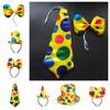 Cloth Neck Tie Circus Clown Clown Hat Cosplay Props Headbands for Women Birthday Party