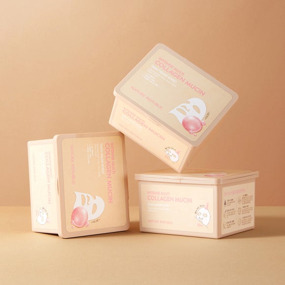 Nature Republic Intense Multi Collagen Mucin Daily Face Mask Pack (3 Options)