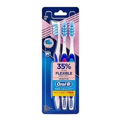 Набор экстрамягких зубных щеток (3 шт), Toothbrush Criss Cross Extra Soft Set,