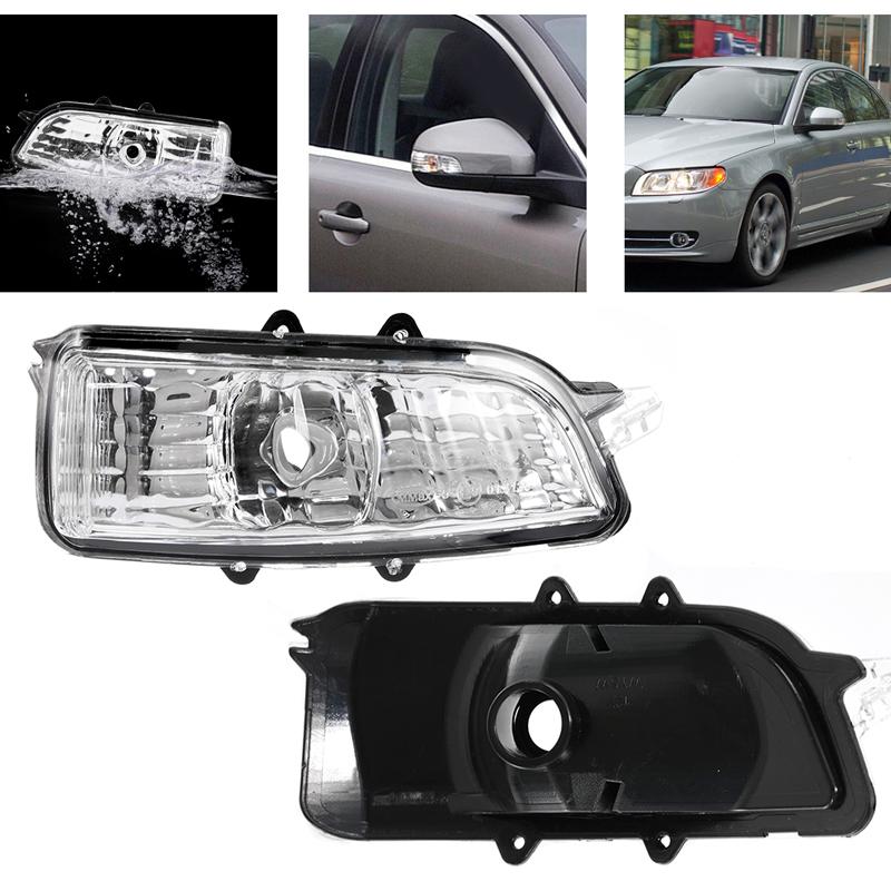 Автомобильные боковые зеркала заднего вида с указателями поворота (без лампочки) Для Volvo S80 S80L S40 S60 C70 C30 31111090 Фонарь указателя заднего хода