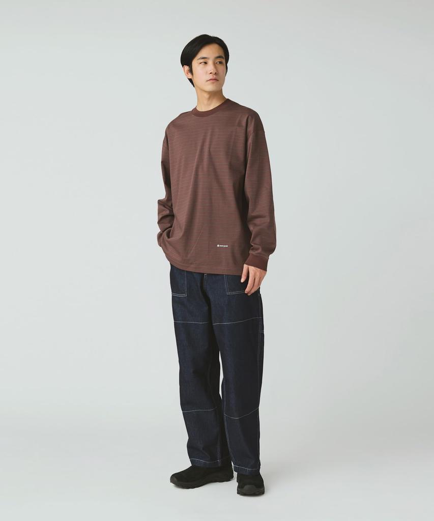 Snow Peak TAKIBI Denim Pants and Size L PA-25AU008, Men's Women's Indigo,