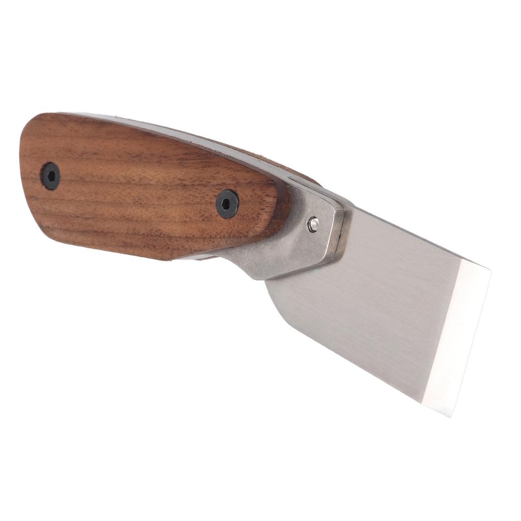 Инструмент для резки кожи Эргономичная ручка из орехового дерева 304 Нержавеющая сталь DC53 Сталь Кожа Craft