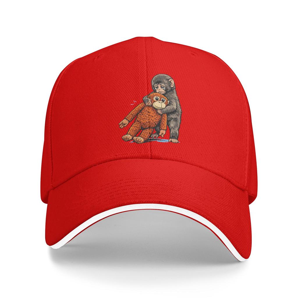 Летняя Punch the Monkey Япония Макак Грустный Обезьяна и Его Игрушка Бейсболка Уличная Стильная Солнце Тракер Кепка Горячая Распродажа Бейсболки