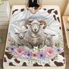 1PC Animals and textures Print FlAannel Blanket, High quality Comfortable for All Seasons, Home Decor, Warmth and Comfort