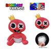 Мягкая плюшевая игрушка Roblox Rainbow Friends нежно-розового цвета, мягкая набивная кукла для обнимания, детский подарок