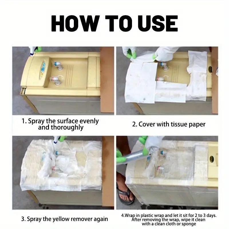 Plastic Yellowing Remover - Air Conditioner Washing Machine Yellowing Renovation Agent Anti-Oxidation No Water Washing Required