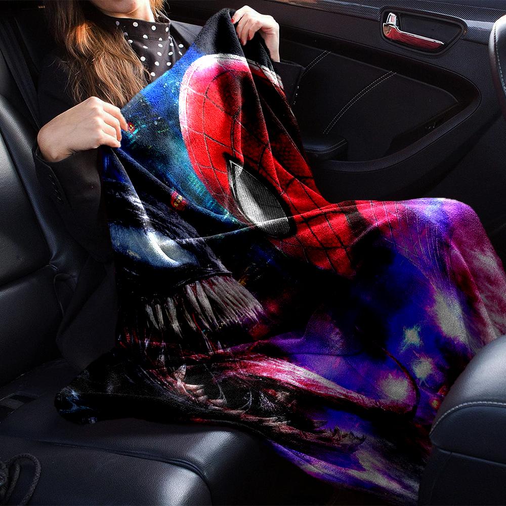 Venom Vs Spiderman Clash Blanket Soft Throw Blanket For Home Bedroom Bed Sofa Travel Office Solid Christmas Blanket