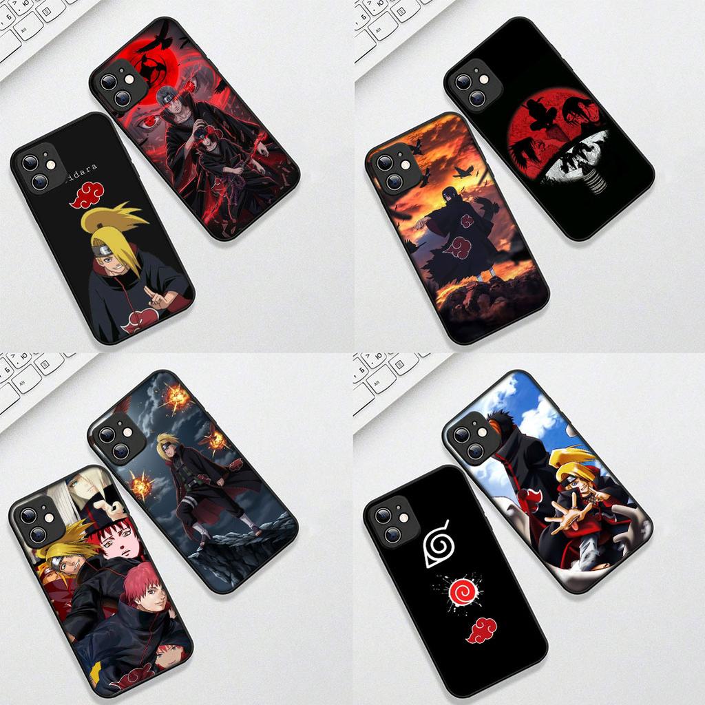 for Apple iPhone 16 15 14 11 Pro Max 6 7 8 Plus + SE2 SE3 SE 2022 2020 8+ Phone Case Akatsuki Deidara Narutos Itachi Uchiha