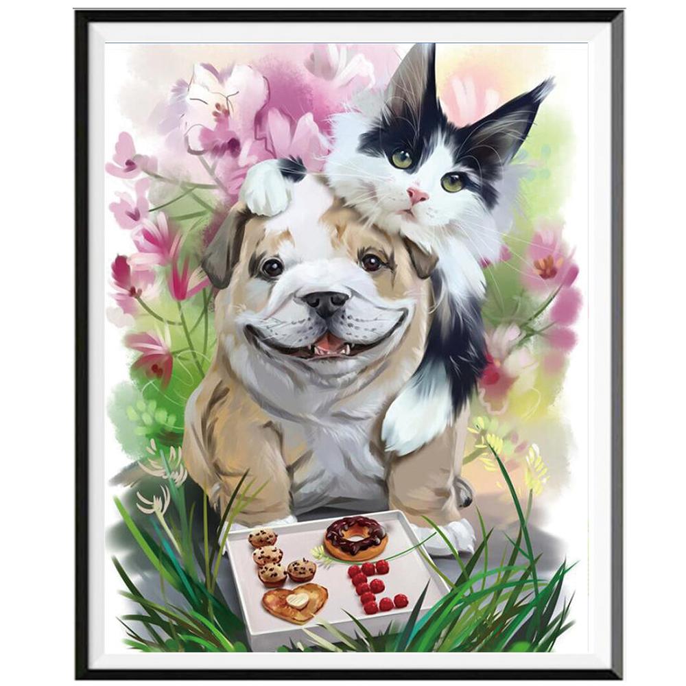 Animal 5D Diamond Painting Full Diamond Wolf Owl Tiger Round Diamond Mosaic Pattern Home Decoration Diy Handmade