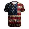 Американская футболка мужская мода животное орел 3D праздничная Декларация независимости HD печать большой размер короткий рукав уличная одежда