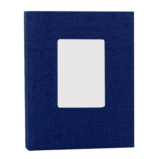Yousheng Fabric Photo Album with 208 Pockets Slip-in Picture Albums Linen Cover Memory Book with Front Window for Family Anniversary Vacation Wedding