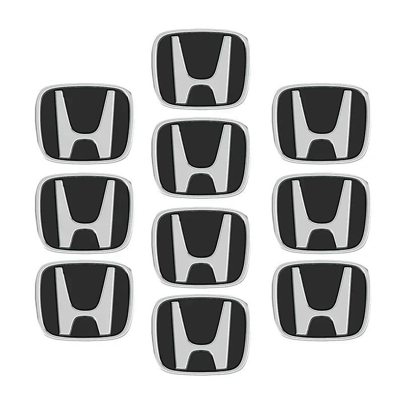 13mm 5/10pcs Car Key Badge Emblem Replacement Car Key Stickers For Honda Civic Accord Fit CRV Jazz Odyssey Insight Legend HRV FL3