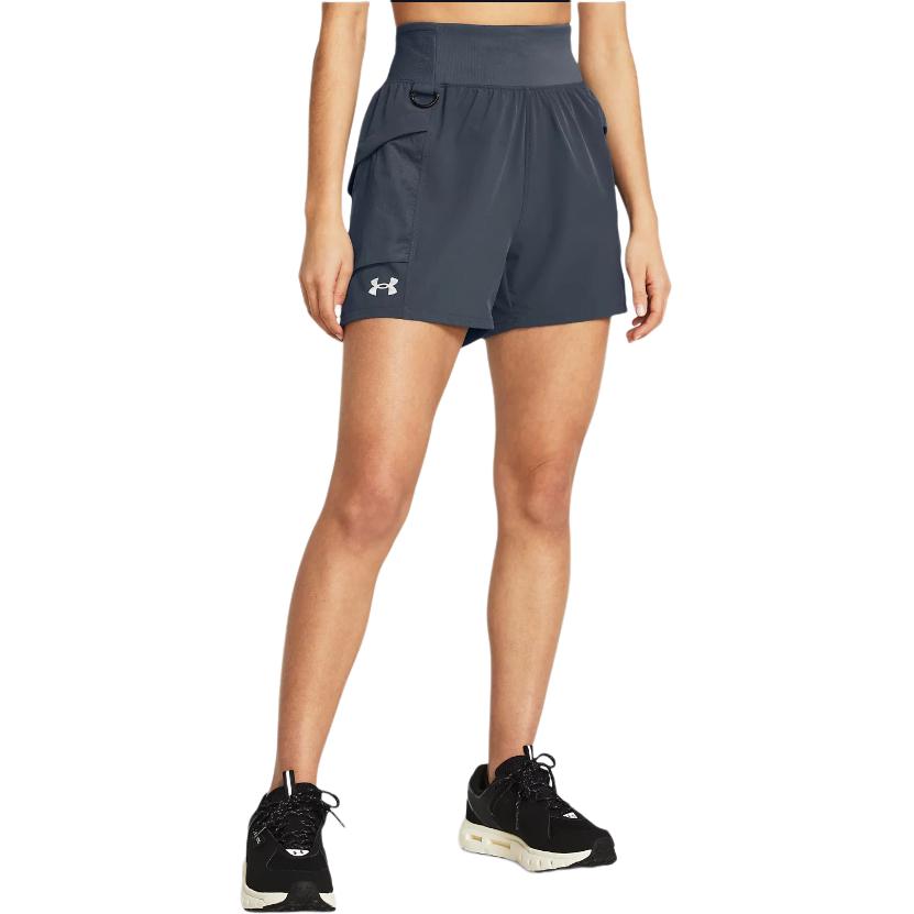 Under Armour Запуск Solid Удобные спортивные повседневные шорты женские шорты Storm-Gray 1383360-044