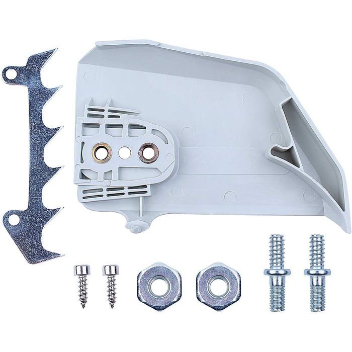 Couvercle pignon de chaîne + crampon pare-chocs pour STIHL 017/018/021/023/025 MS170–MS250 (kit)