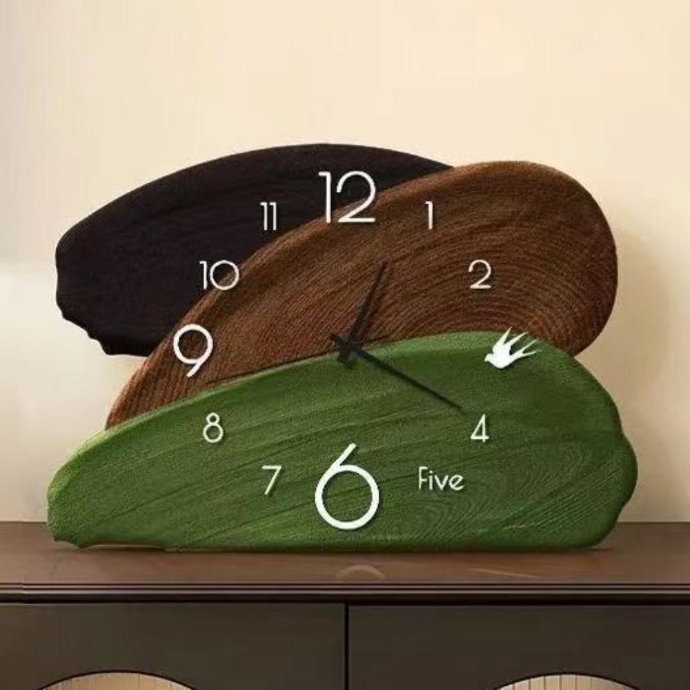 Silent Mid Century Desk Decoration Clock Vintage Digital Aesthetic Wall Clocks Home Decoration