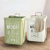 Spot Iron Frame Folding Waterproof Dirty Clothes Basket Large Storage Laundry Basket