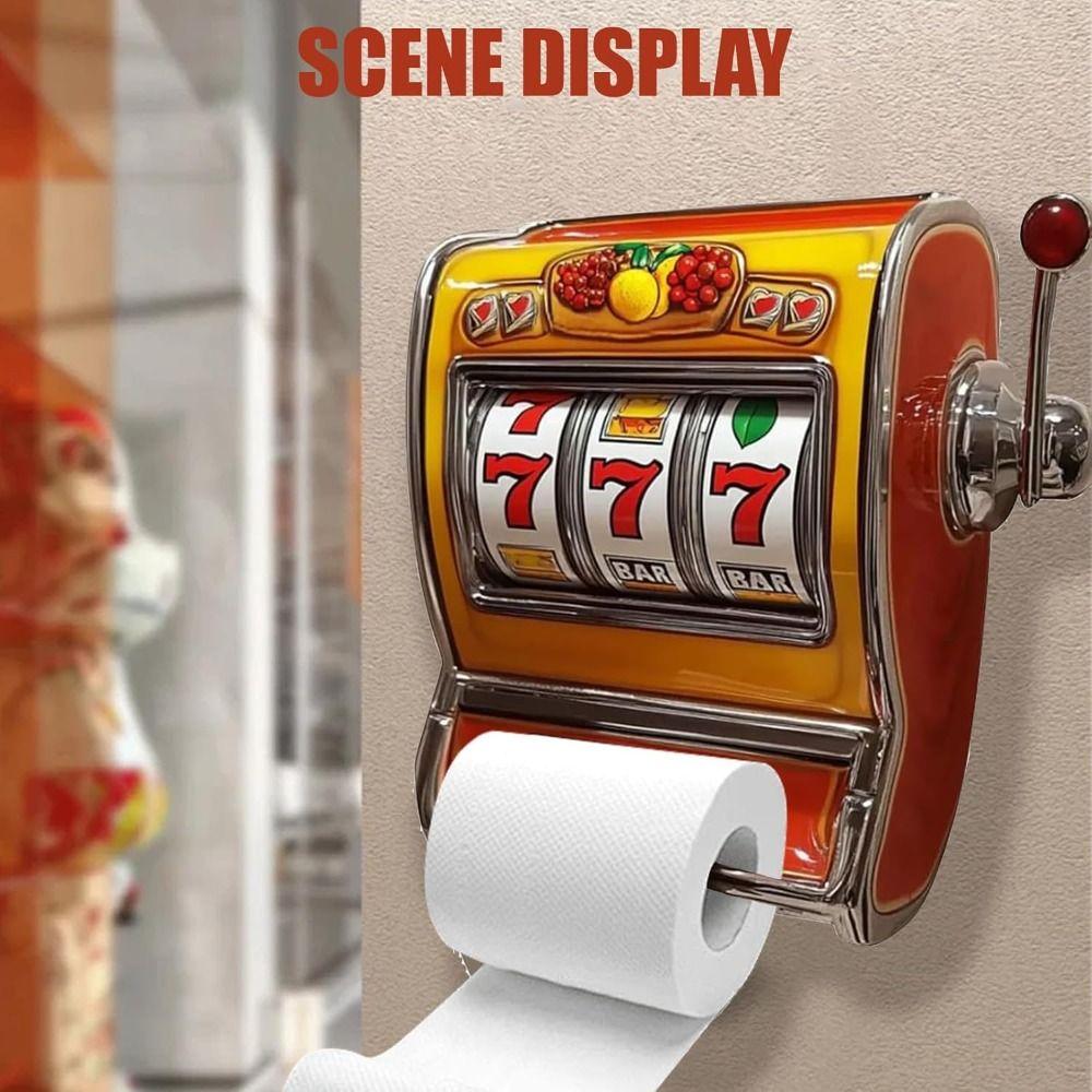 Wall Mounted Slot Machine Toilet Paper Holder Fun Slot Machine Toilet Paper Holder