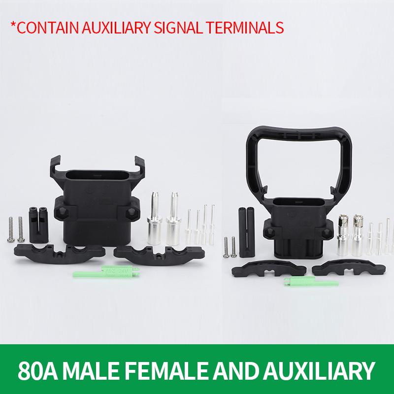 1/5/20Sets REMA Type Forklift Male And Female Plug 80a160a320a High Current Battery Battery Charging Connector