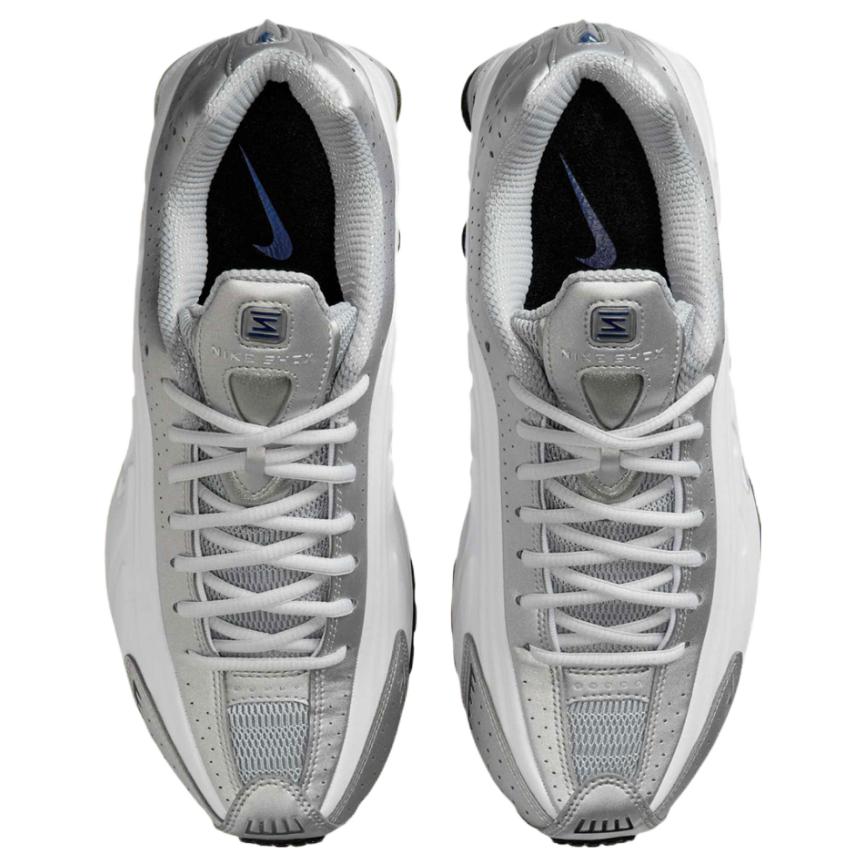 Nike Shox R4 Metallic Silver Deep Royal Blue