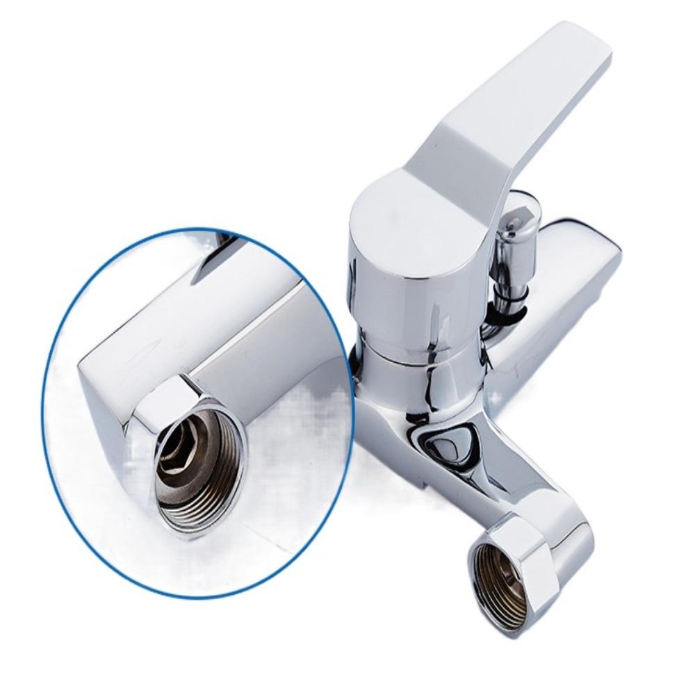 Медь Цинк Цинковый сплав Тройной смеситель для ванны Переключатель Тройной смеситель горячей и холодной воды Кран для ванной комнаты Душ