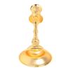 Gold Candlestick Holder Vintage Alloy Exquisite Carving Decor Metal Pillar Candlestick for Dining