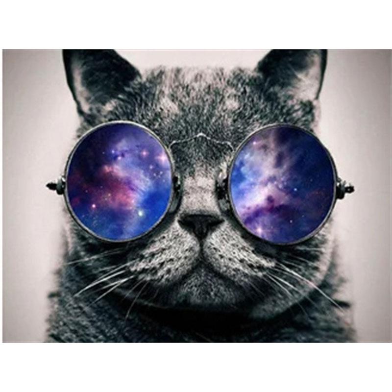 DIY Алмазная картина Котенок Набор для вышивки крестом Мозаичное искусство Алмазная картина Полный круг/квадрат Алмазное украшение для дома