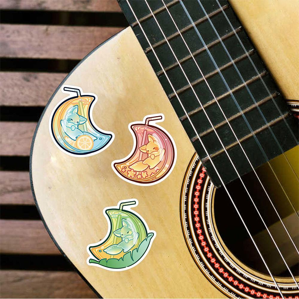 102040Pcs Cute Animal Fox Drink Stickers Decals Kids Toys Decoration Laptop Suitcase Scrapbook Phone Wall Stationery Sticker