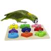 IQ Training Educational Interactive Intelligence Colorful Parrot Bird Toys Wooden Block Puzzles