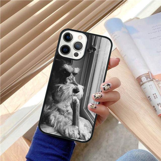 Lovely Dogs Schnauzer Phone Case Cover For iPhone 17 Air 15 16 14 13 12 Pro Max 11 Pro Max Plus Coque Shell