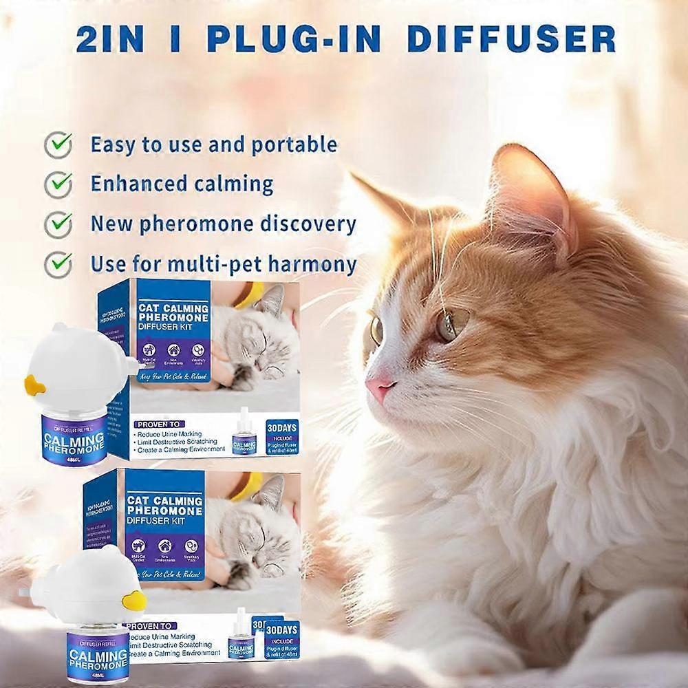 Cat Calming Pheromone Diffuser Stress Relief Anxiety Control