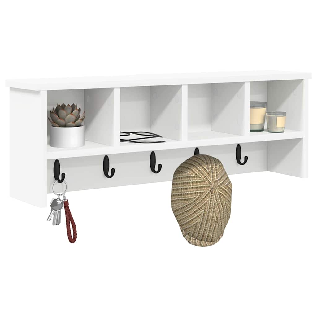 Wall Mounted Nightstand White 75 x 16 x 26 cm Engineered Wood