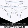 3PCS/Set Rainbow Colorful Striped Cotton Women Panties Sexy G-String Underwear Femme Finetoo Band Thong Intimate T-Back Lingerie