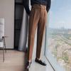 Spring Men's Suit Pants Fashion Business Casual Slim Dress Pants Men's Street Wear Social Formal Pantalon Clothing