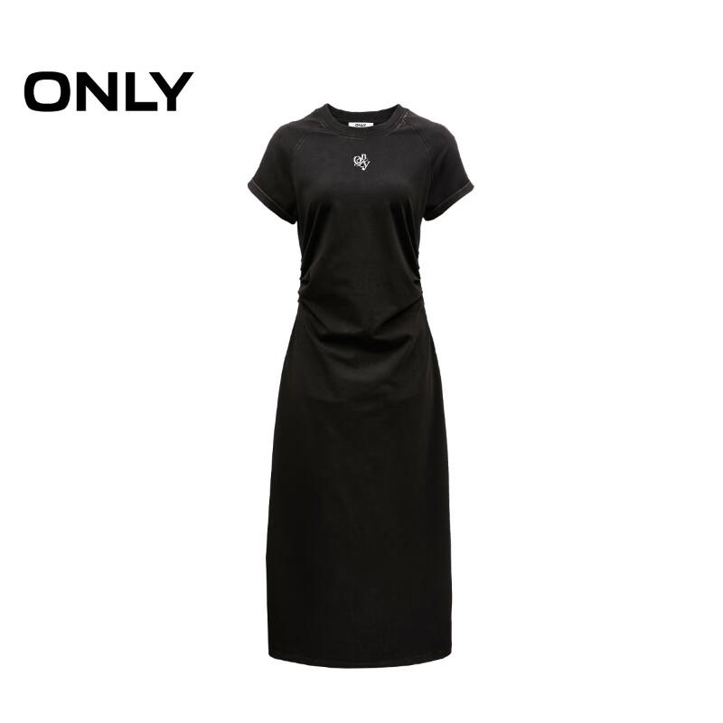 ONLY Women's 2025 Spring Round Neck Raglan Short Sleeve Long Dress