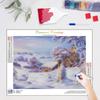 5D алмазная живопись зимний пейзаж Алмазная мозаика вышивка снег горный хрусталь картины стены 30x40 см/12x16 дюймов