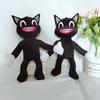 Soft And Cuddly Black Cartoon Cat Plush Toy Ideal For All Ages Holiday Gifts