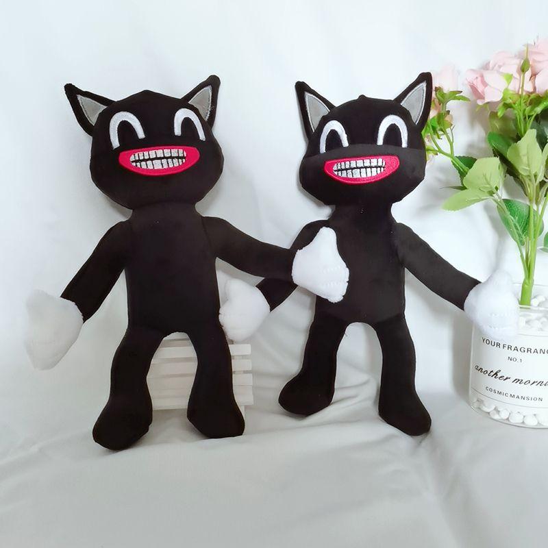 Soft And Cuddly Black Cartoon Cat Plush Toy Ideal For All Ages Holiday Gifts