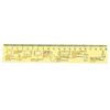 Transparent Mathematical Formula Ruler Lightweight Straightedge Ruler  Office Use