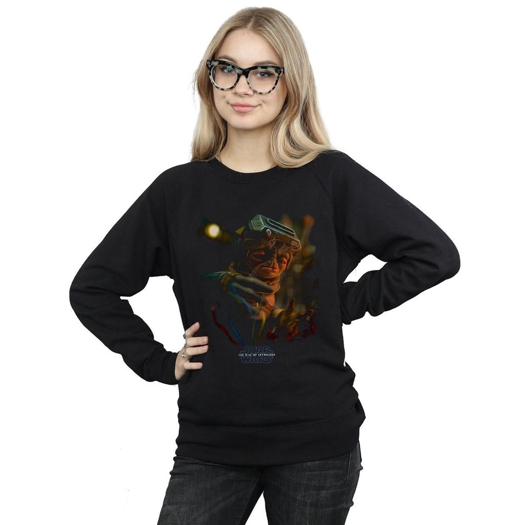 Star Wars Womens/Ladies The Rise Of Skywalker Babu Frik Sweatshirt
