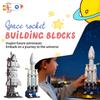 Space Rocket Ship Building Block Model Military Assembly Boy Educational Children's Toy