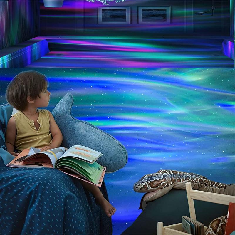 Северное сияние проекционная лампа фестиваль защиты глаз рождественские ночные огни для детской спальни