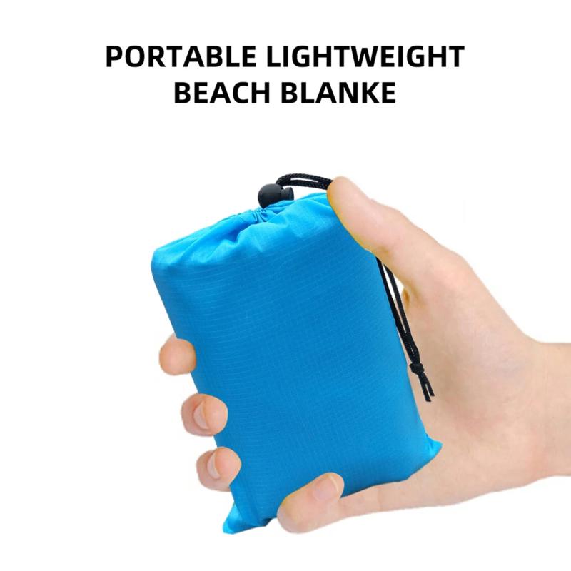 Outdoor Waterproof Pocket Beach Mat Portable Folding Beach Blanket Camping Picnic Mat