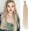 Synthetic Long Straight Thin Crochet Dreads Extensions Hippie Style Dreadlock Soft Hair For Woman Cosplay Wear
