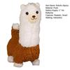 Interactive Robotic Alpaca Lifelike Walking Sounding Stuffed Animal Realistic Alpaca Plush Doll for Pet Lovers