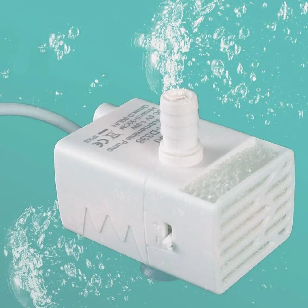 1 шт. ультра-тихий насос для диспенсера воды для домашних животных с 3 присосками USB-насос для фильтрации воды предотвращает сухое горение