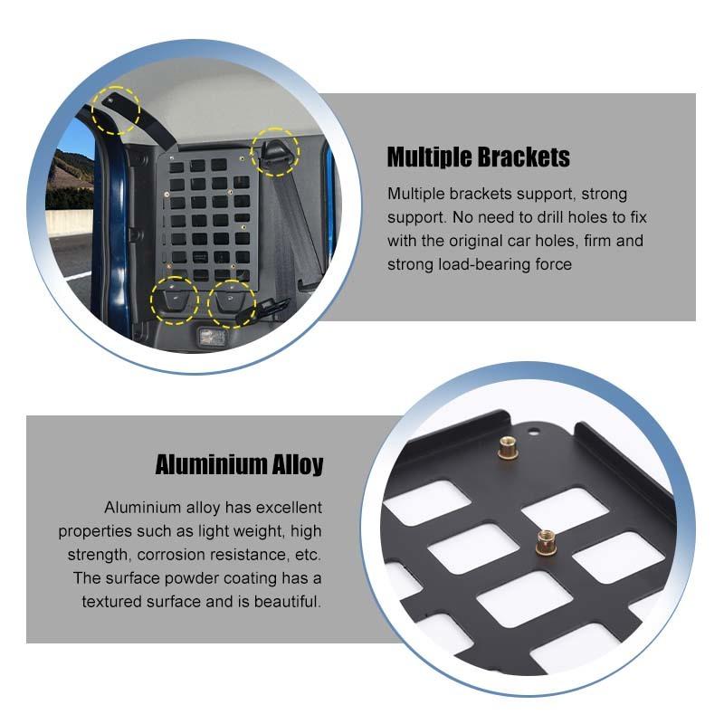 Car Tailbox Combination Expansion Bracket Shelf Side Frame For Suzuki Jimny 2019 Up 4-Door Version Metal Car Accessories