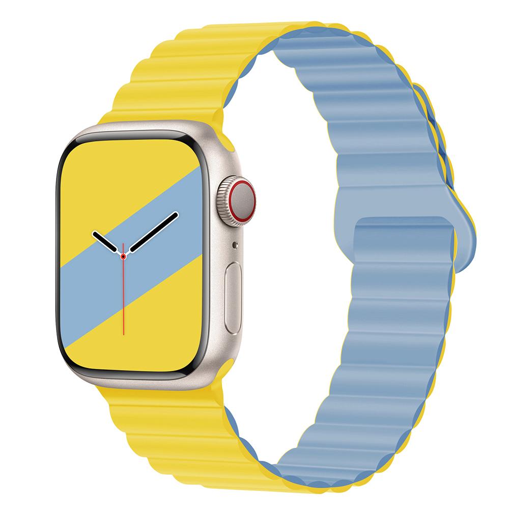 Silicone Loop magnetic strap for Apple watch band 44mm 40mm 45mm 49mm 41mm 38mm 42mm Bracelet iWatch series 8 3 SE 6 7 Ultra 2 9