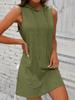 Drawstring Sleeveless Hooded Dress Casual Dress for Spring Summer Women's Clothing