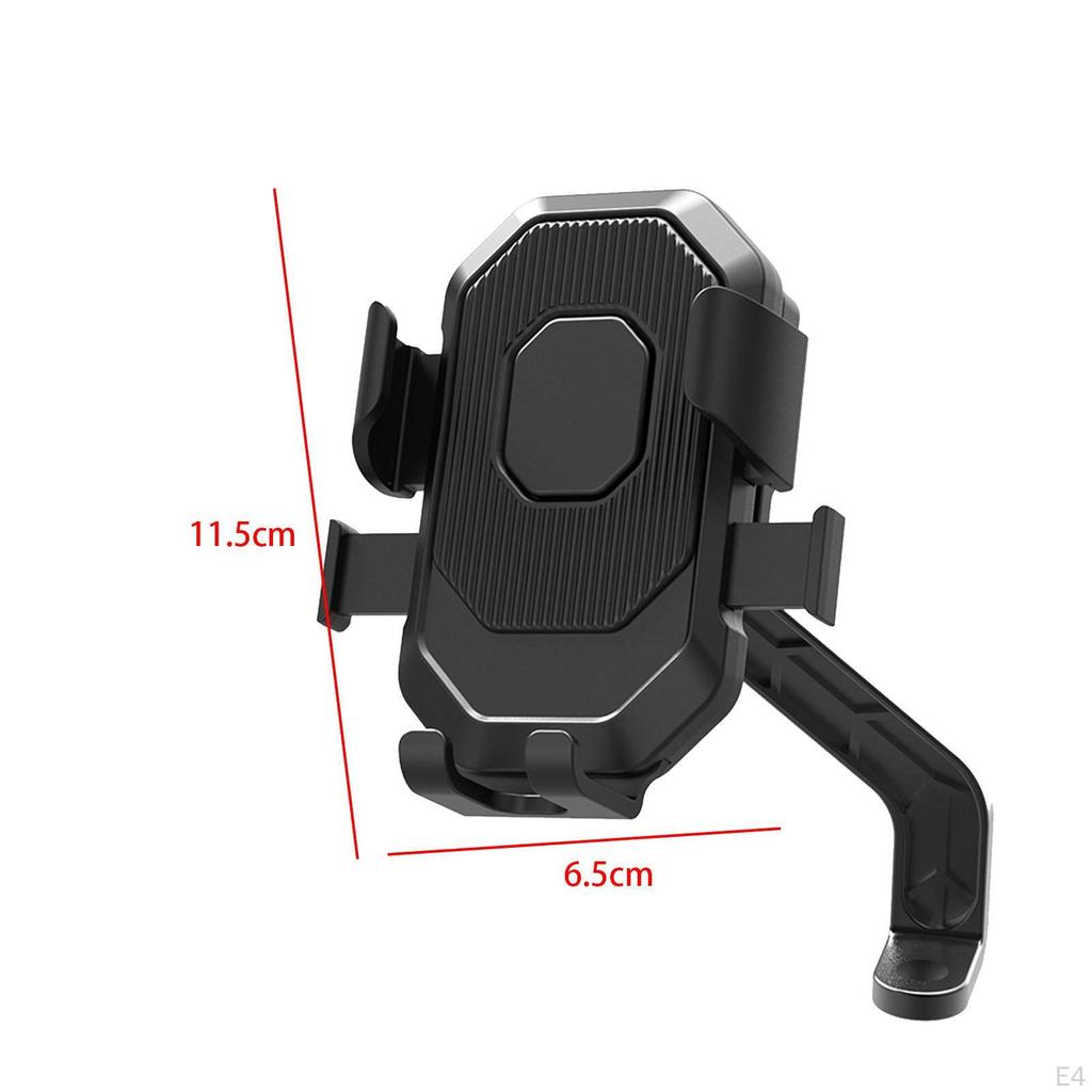 Мотоциклетный держатель для мобильного телефона с защитой от встряхивания, простая установка, вращение на 360 °